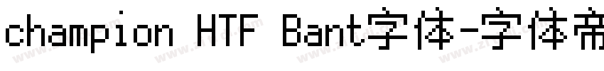 champion HTF Bant字体字体转换